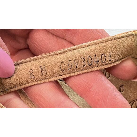 SAS Women’s Nudu Dawn Heel Strap Sandals Gold Tan Leather Adjustable Size 8M - Picture 9 of 9